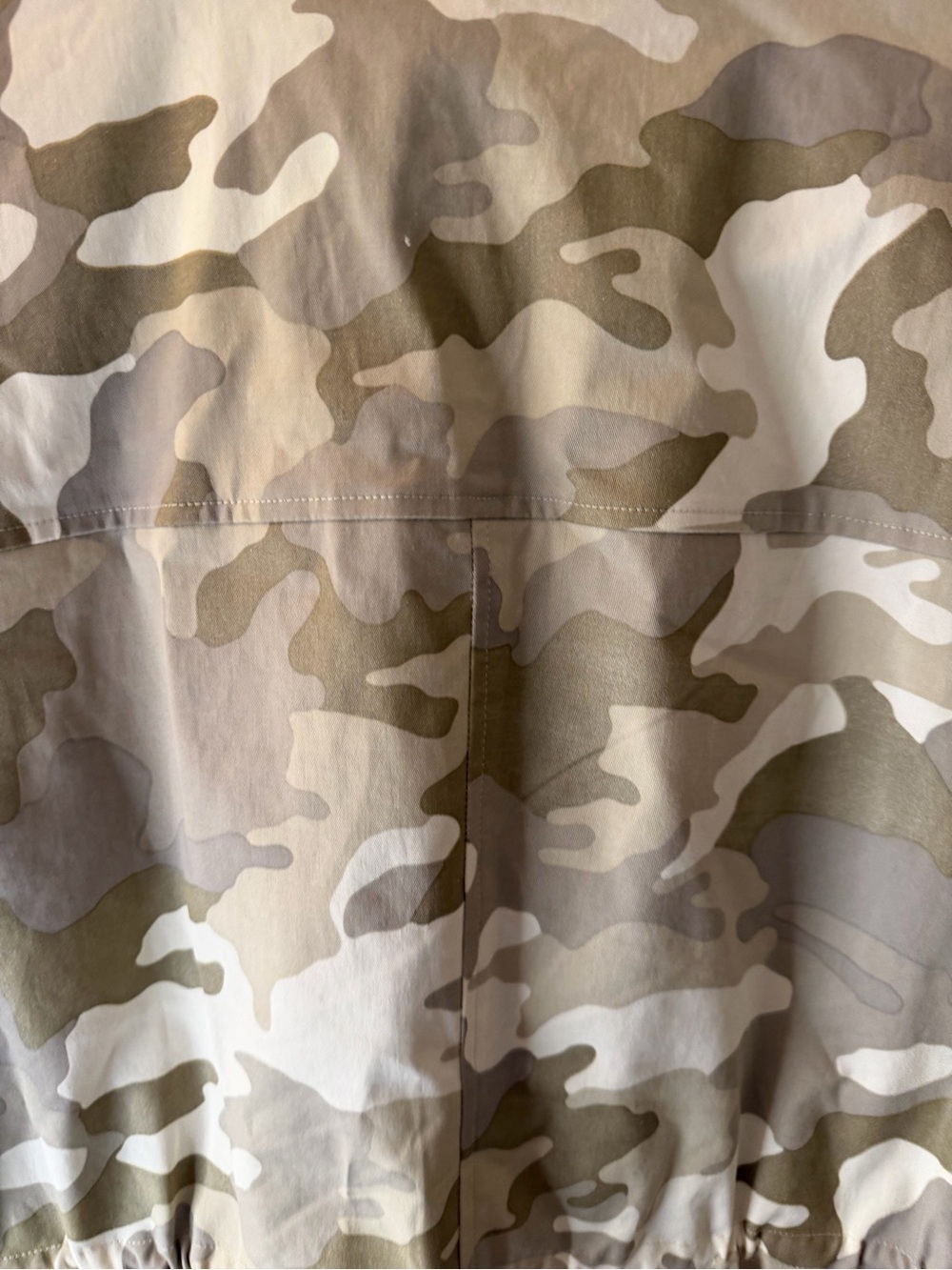 Boston Proper Women's Beige & Olive Camo Utility Jacket - Picture 9 of 12